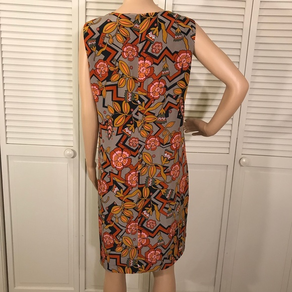 M by Missoni Floral Silk Shift Sleeveless Dress Size 8 - Picture 5 of 14